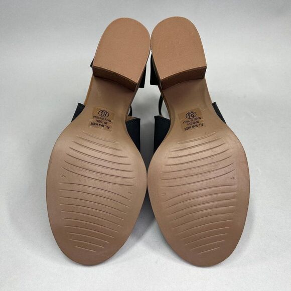 Soda Women's Size 8.5 Black Peep Toe‎ Ankle Boots - Picture 9 of 10